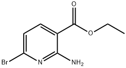 3-Pyridinecarboxylic acid, 2-amino-6-bromo-, ethyl ester Struktur