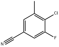 Benzonitrile, 4-chloro-3-fluoro-5-methyl- Struktur