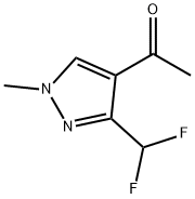 1-(3-(difluoromethyl)-1-methyl-1H-pyrazol-4-yl)ethanone Struktur