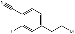 Benzonitrile, 4-(2-bromoethyl)-2-fluoro- Struktur