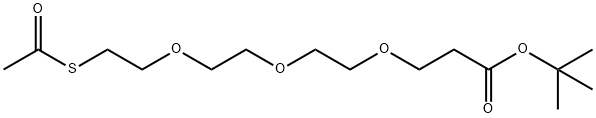 S-acetyl-PEG3-t-butyl ester Struktur