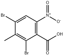 Benzoic acid, 2,4-dibromo-3-methyl-6-nitro- Struktur