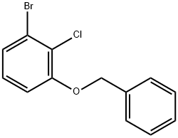 1-(Benzyloxy)-3-bromo-2-chlorobenzene Struktur