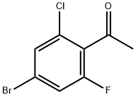 Ethanone, 1-(4-bromo-2-chloro-6-fluorophenyl)- Struktur