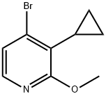 Pyridine, 4-bromo-3-cyclopropyl-2-methoxy- Struktur