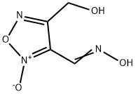 1,2,5-Oxadiazole-3-carboxaldehyde, 4-(hydroxymethyl)-, 3-oxime, 2-oxide (9CI) Struktur