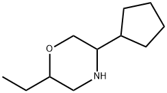 Morpholine, 5-cyclopentyl-2-ethyl- Struktur