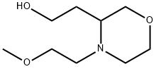 3-Morpholineethanol, 4-(2-methoxyethyl)- Struktur