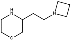 Morpholine, 3-[2-(1-azetidinyl)ethyl]- Structure