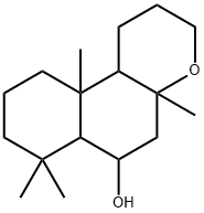 (8ξ)-8,13-Epoxy-14,15,16-trinorlabdan-6β-ol Struktur