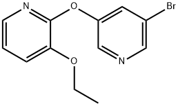 Pyridine, 2-[(5-bromo-3-pyridinyl)oxy]-3-ethoxy- Struktur