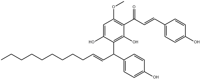 Galanganone B Struktur