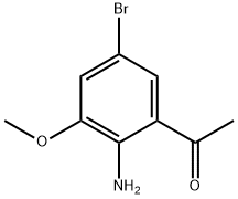 Ethanone, 1-(2-amino-5-bromo-3-methoxyphenyl)- Struktur