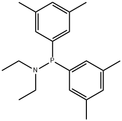 Phosphinous amide, P,P-bis(3,5-dimethylphenyl)-N,N-diethyl- Struktur