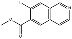 6-Isoquinolinecarboxylic acid, 7-fluoro-, methyl ester Struktur