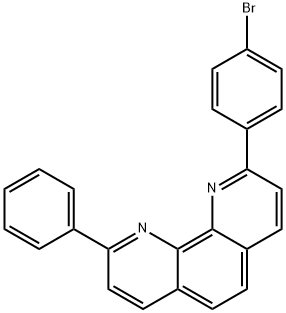 1,10-Phenanthroline, 2-(4-bromophenyl)-9-phenyl- Struktur