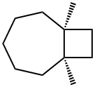 1α,7α-Dimethylbicyclo[5.2.0]nonane Struktur