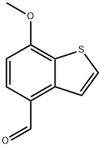 Benzo[b]thiophene-4-carboxaldehyde, 7-methoxy- Struktur