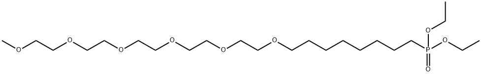 m-PEG6-(CH2)8-phosphonic acid ethyl ester Struktur