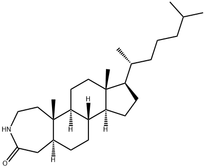 3-Aza-A-homo-5α-cholestan-4-one Struktur