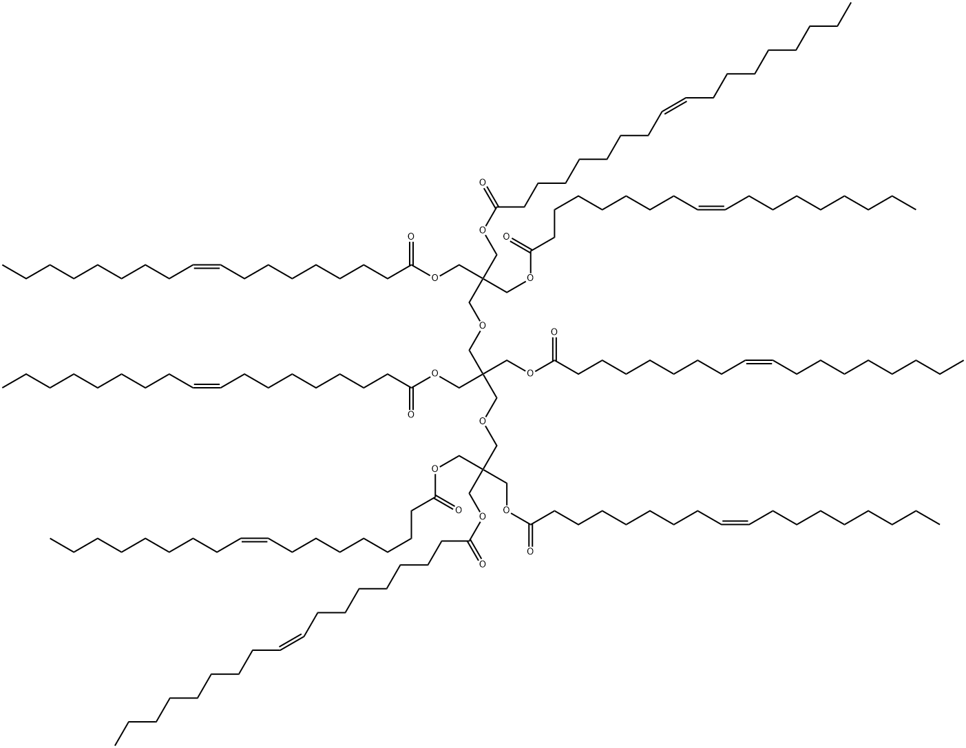 3,7-Dioxanonane-1,1,1,5,5,9,9,9-octakismethanol octakisoleate Struktur