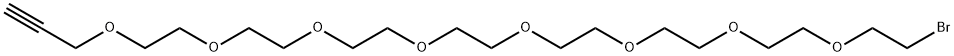 Propargyl-PEG8-bromide Struktur