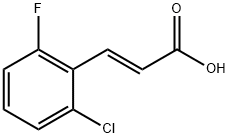 TRANS-2-CHLORO-6-FLUOROCINNAMIC ACID  9& Struktur