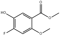 Benzoic acid, 4-fluoro-5-hydroxy-2-methoxy-, methyl ester Struktur