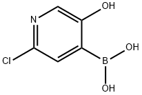 Boronic acid, B-(2-chloro-5-hydroxy-4-pyridinyl)- Struktur