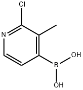 Boronic acid, B-(2-chloro-3-methyl-4-pyridinyl)- Struktur