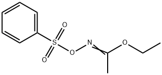 Ethanimidic acid, N-[(phenylsulfonyl)oxy]-, ethyl ester Struktur