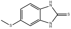 2H-Benzimidazole-2-thione,1,3-dihydro-5-(methylthio)-(9CI) Struktur