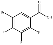 5-Bromo-2,3,4-trifluorobenzoic acid Struktur