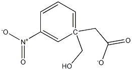 Benzenemethanol, 3-nitro-, 1-acetate Struktur