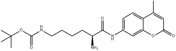 H-Lys(Boc)-AMC Struktur