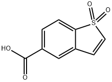 Benzo[b]thiophene-5-carboxylic acid, 1,1-dioxide Struktur