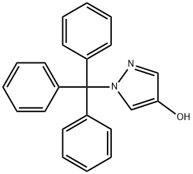 1H-Pyrazol-4-ol, 1-(triphenylmethyl)- Struktur