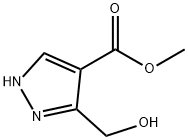 methyl 5-(hydroxymethyl)-1H-pyrazole-4-carboxylate Struktur