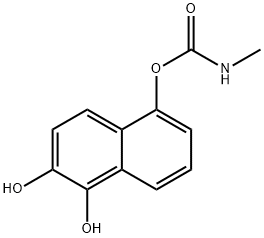 1,2,5-Naphthalenetriol, 5-(N-methylcarbamate) Struktur