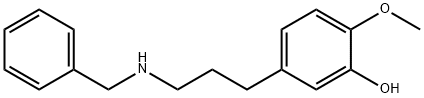 2-methoxy-5-[3-[(phenylmethyl)amino]propyl]- Struktur