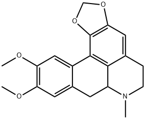 5H-Benzo[g]-1,3-benzodioxolo[6,5,4-de]quinoline, 6,7,7a,8-tetrahydro-10,11-dimethoxy-7-methyl- Struktur