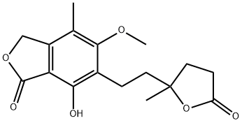 MYCOPHENOLATE MOFETIL RELATED COMPOUND B [(RS)-7-HYDROXY-5-METHOXY-4-METHYL-6-[2-(5-METHYL-2-OXO-TETRAHYDROFURAN-5-YL)ETHYL]-3H-ISOBENZOFURANYL-1-ONE] Struktur