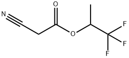 2,2,2-Trifluoro-1-methylethyl=cyanoacetate Struktur