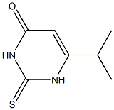 6-(propan-2-yl)-2-sulfanylidene-1,2,3,4-tetrahydropyrimidin-4-one Struktur