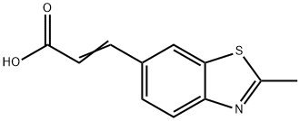 6-Benzothiazoleacrylicacid,2-methyl-(7CI,8CI) Struktur