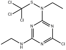 1,1,1-TRICHLORO-N-(4-CHLORO-6-(ETHYLAMINO)-S-*) Struktur