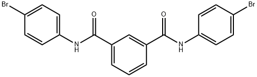 1-N,3-N-bis(4-bromophenyl)benzene-1,3-dicarboxamide Struktur