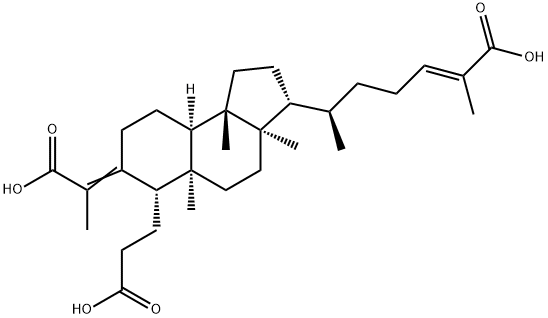 3,4-Secocucurbita-4,24-diene-3,26,29-trioic acid Struktur