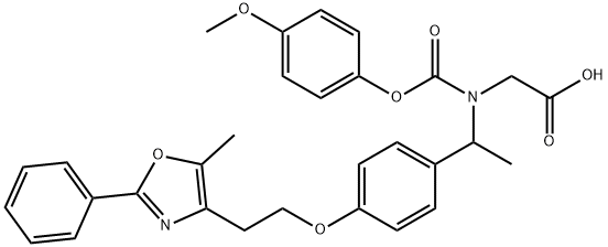 Peliglitazar (racemate) Struktur