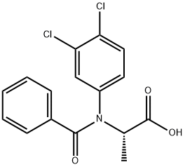 L-Alanine, N-benzoyl-N-(3,4-dichlorophenyl)- Struktur